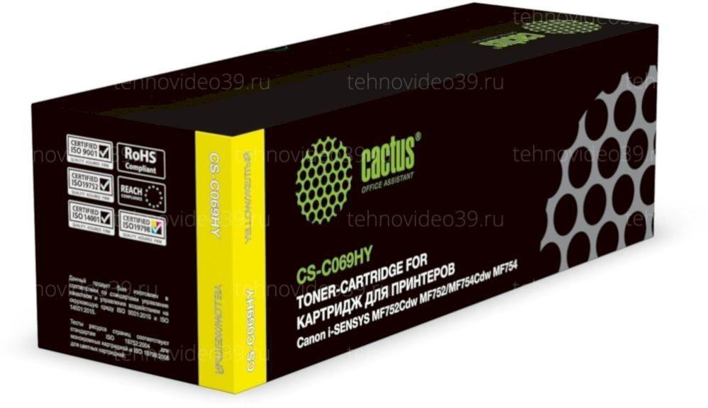 Картридж лазерный Cactus CS-C069HY 069H желтый купить по низкой цене в интернет-магазине ТехноВидео