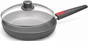 Сковорода Woll Titanium Nowo съемная ручка c крышкой под/кор 1526ILL купить по низкой цене в интернет-магазине ТехноВидео
