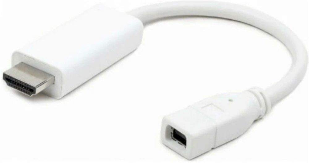 Переходник Mini DisplayPort female to HDMI male adapter cable, white. CableExpert (A-mDPF-HDMI)