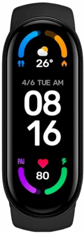 Фитнес браслет Xiaomi Mi Smart Band 6 NFC, черный (BHR4954GL)