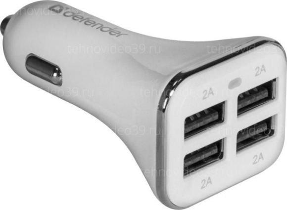 Автомобильное ЗУ Defender UCA-05 4 порта USB, 5V/6A (83567) купить по низкой цене в интернет-магазине ТехноВидео