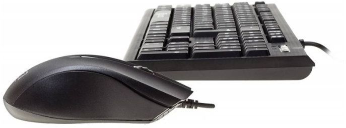 Комплект Оклик клавиатура + мышь 620M клав:черный мышь:черный USB