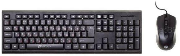 Комплект Оклик клавиатура + мышь 620M клав:черный мышь:черный USB купить по низкой цене в интернет-магазине ТехноВидео