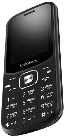 Телефон мобильный teXet TM-219, черный