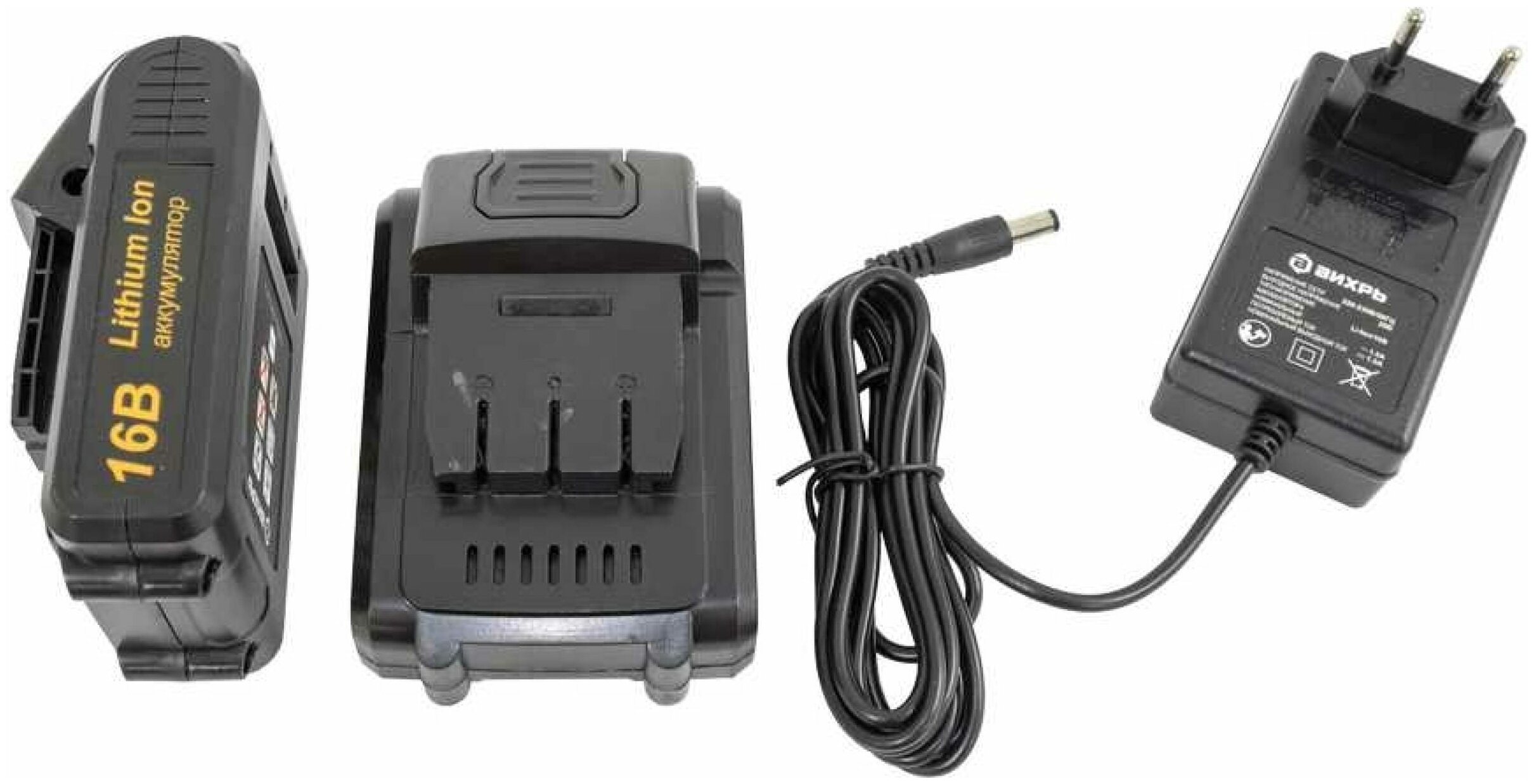 Дрель-шуруповерт аккумуляторная Вихрь ДА-16Л-2К (2,0 А/ч)