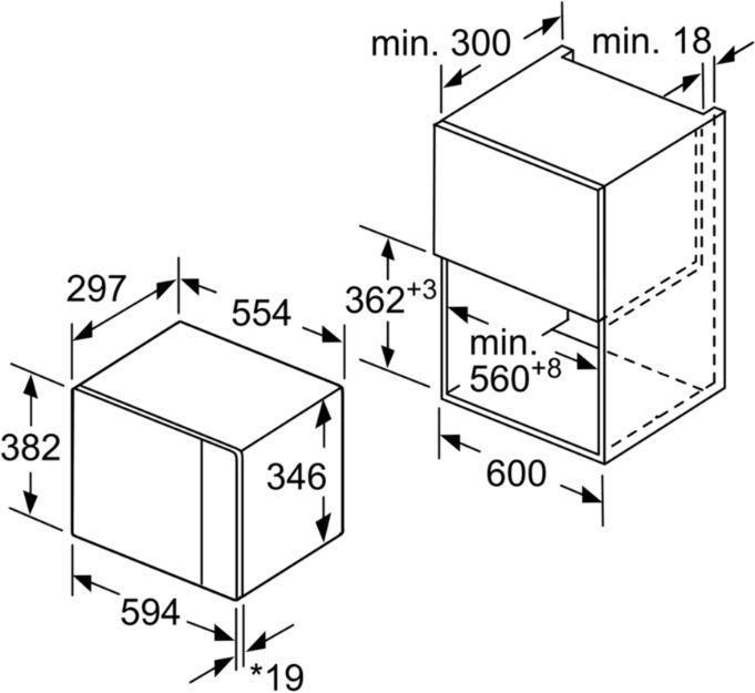 Встраиваемая микроволновая печь Bosch BFL524MS0