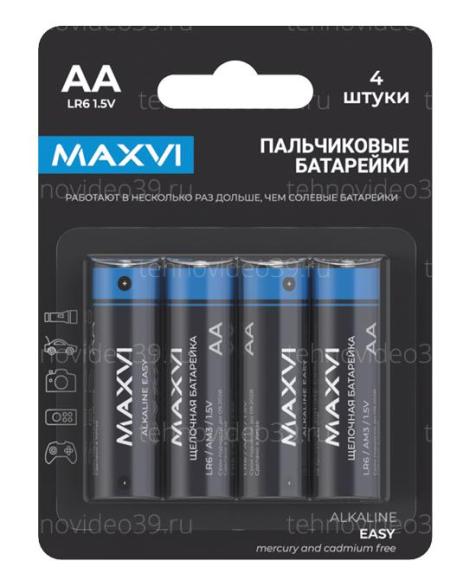 Батарейки Maxvi MBLR6ES4, EASY, AA, alkaline, по 4 шт. купить по низкой цене в интернет-магазине ТехноВидео