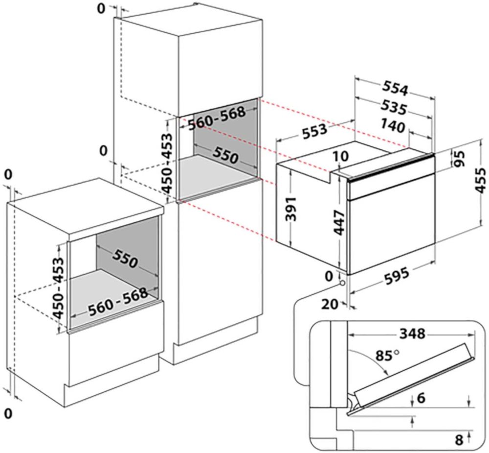 Встраиваемая микроволновая печь с паром Whirlpool W9I MW261