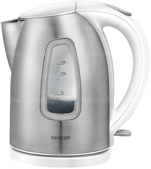 Электрический чайник Sencor SWK 1746 WH нерж/белый купить по низкой цене в интернет-магазине ТехноВидео