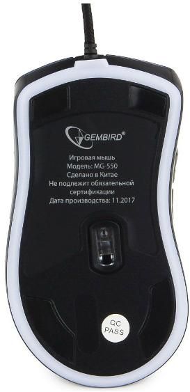 Мышь Gembird MG-550, USB, черный