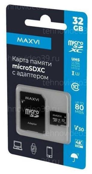 Micro Secure Digital 32GB Maxvi class 10, UHS-I (1), V10 (MSD32GBC10V10) купить по низкой цене в интернет-магазине ТехноВидео