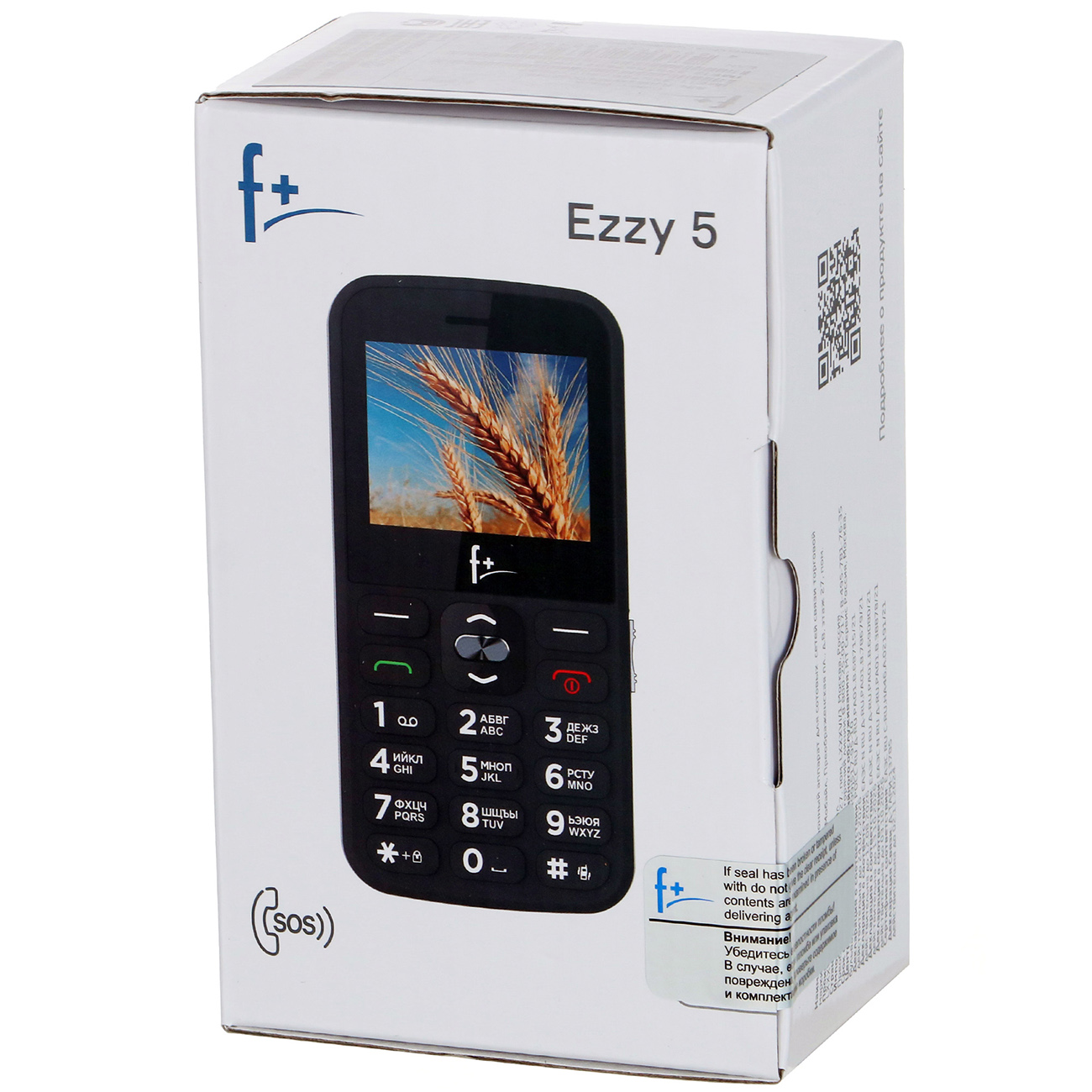 Телефон мобильный F+ Ezzy5, черный