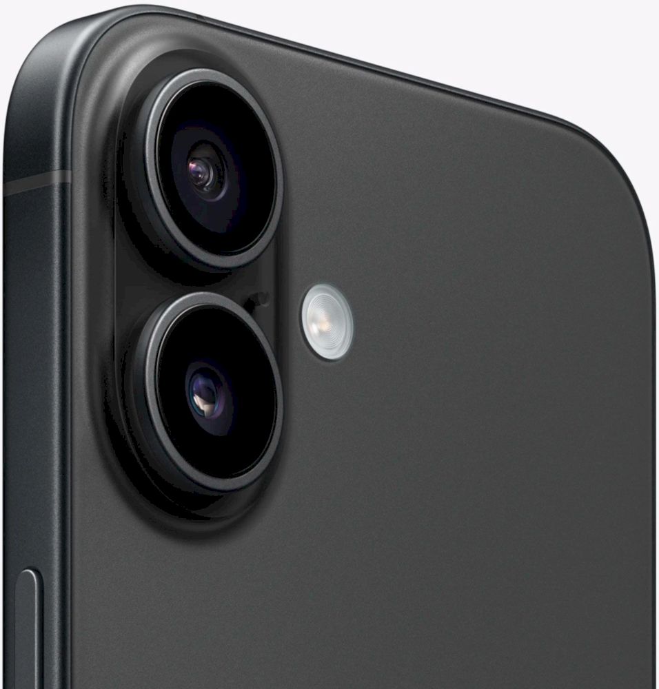 Смартфон Apple iPhone 16 128 ГБ, черный (MYE73HN/A)