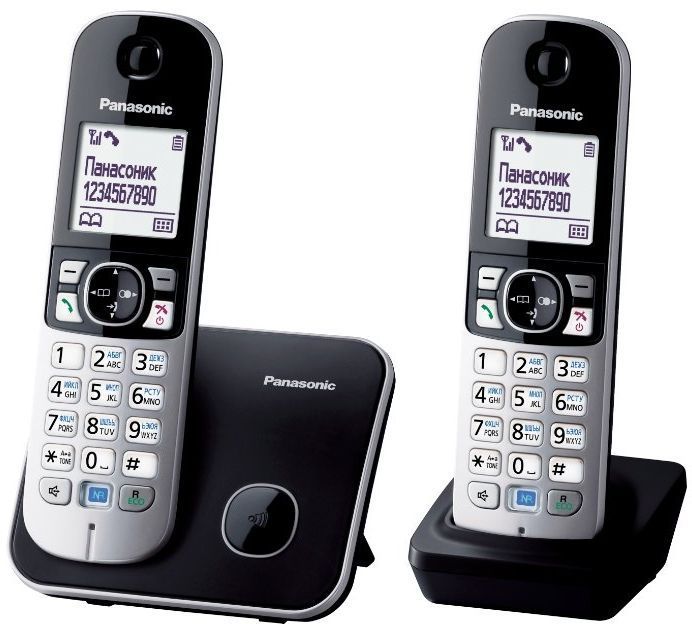 Радиотелефон Panasonic KX-TG6812RUB черный