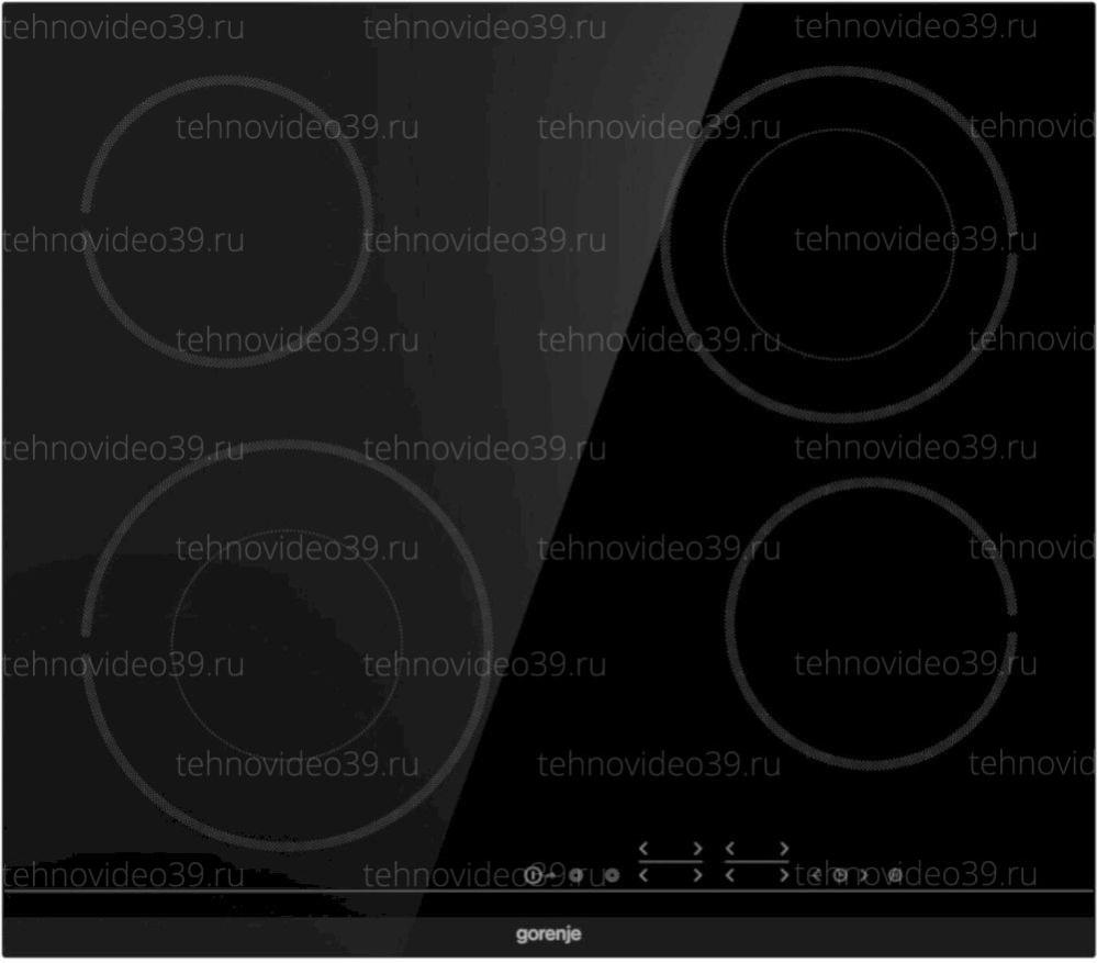 Электрическая варочная поверхность Gorenje ECT644BCSC Чёрный купить по низкой цене в интернет-магазине ТехноВидео