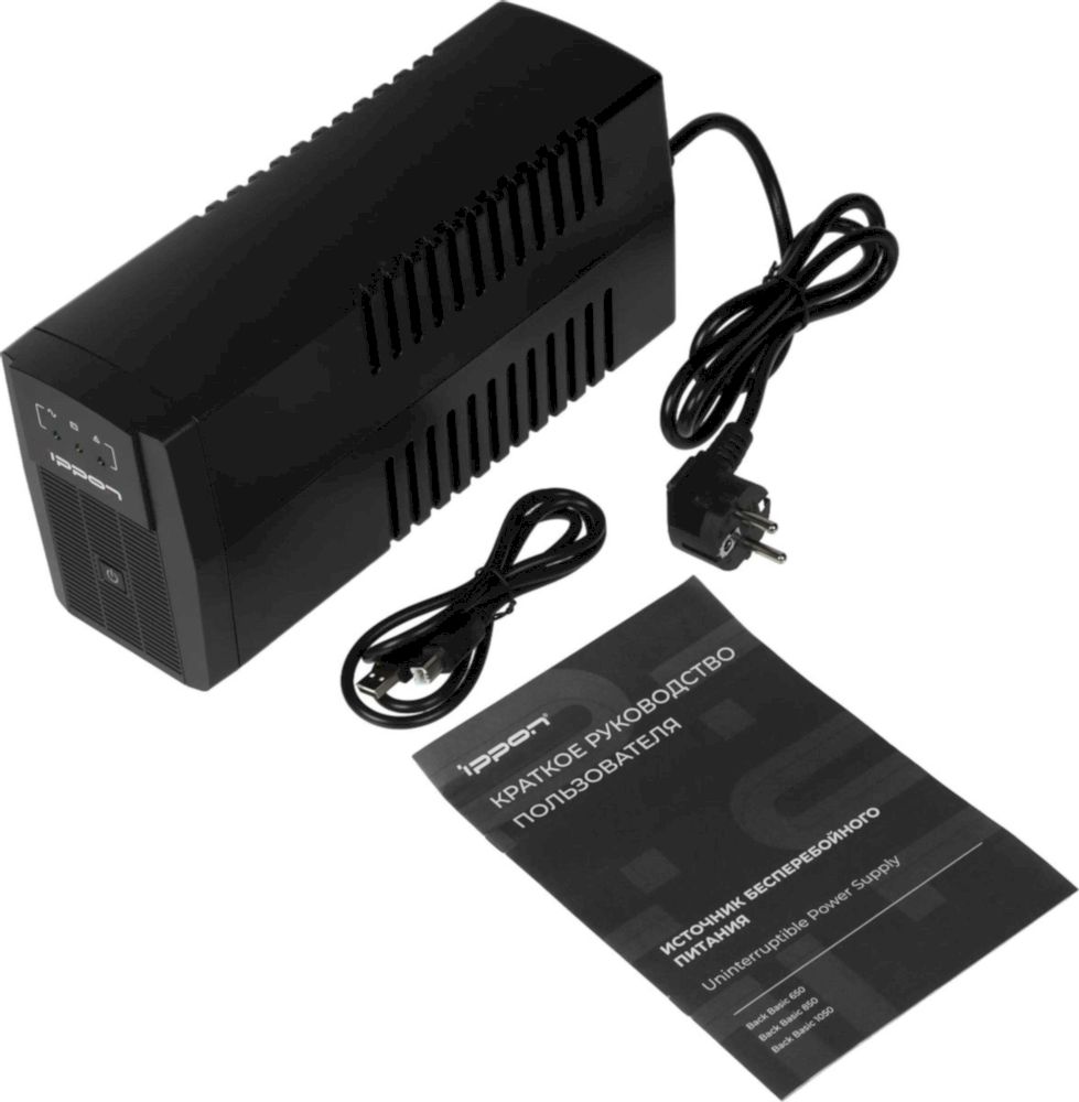 ИБП Ippon Back Basic 650 360Вт 650ВА черный 337477