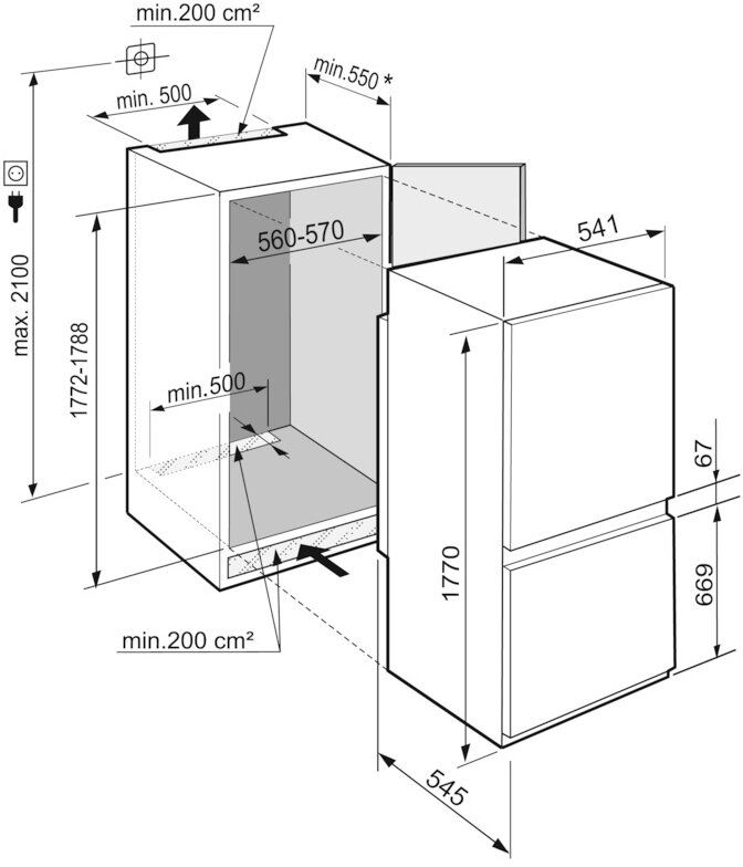 Встраиваемый холодильник Liebherr ICNSf 5103 Pure