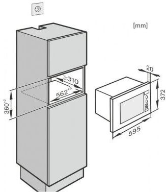 Встраиваемая микроволновая печь Miele M 2230 OBSW (черный)