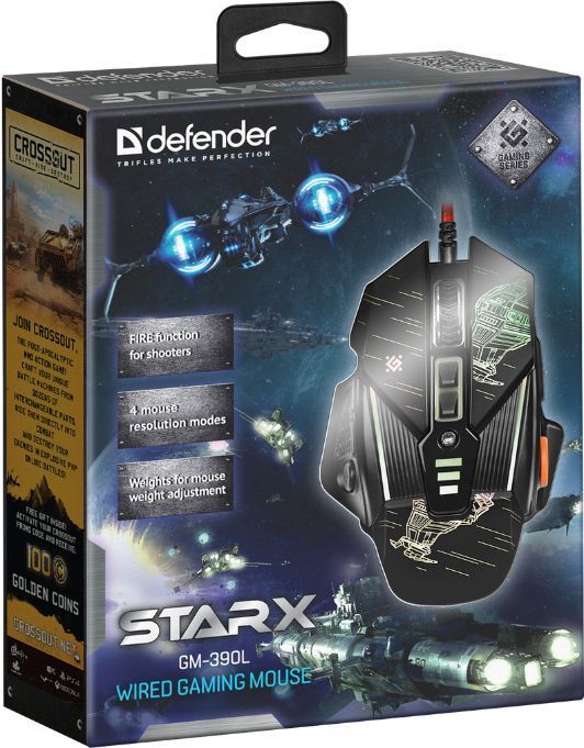 Мышь Defender StarX GM-390L (52390)