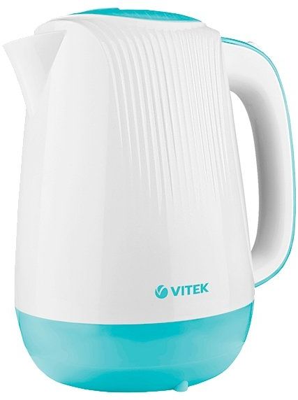 Электрический чайник Vitek VT-7059 Белый/Берюзовый