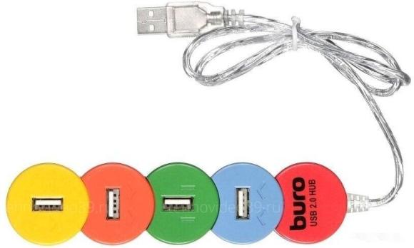 USB разветвитель Buro BU-HUB4-0.5-U2.0-Snake купить по низкой цене в интернет-магазине ТехноВидео