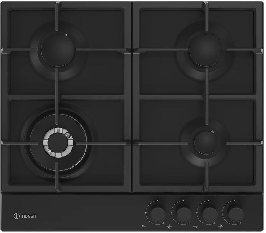 Газовая варочная поверхность Indesit THPM 642 WS/BL/I (Чёрный) (869890400260)