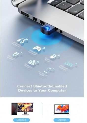 Адаптер Bluetooth Ks-is KS-457 Bluetooth 5.0 USB-адаптер