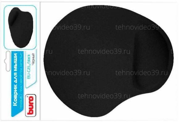 Коврик Buro для мыши BU-GEL черный BU-GEL/BLACK купить по низкой цене в интернет-магазине ТехноВидео