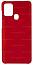 Чехол-накладка для Samsung Galaxy A21S, силикон/бархат, красный