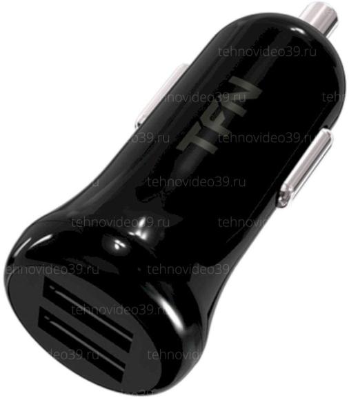 Автомобильное ЗУ TFN 2USB 2.4A б/кабеля черный (CC2U24ABK) купить по низкой цене в интернет-магазине ТехноВидео