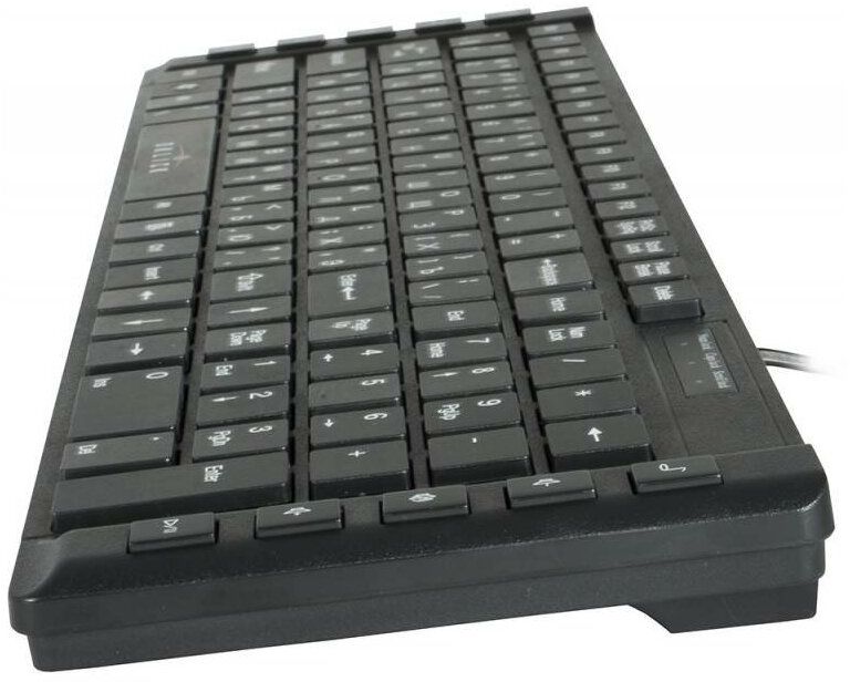 Клавиатура Оклик 530S черный USB slim Multimedia