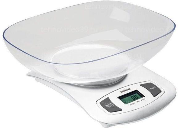 Весы кухонные Sencor SKS 4001 WH белый купить по низкой цене в интернет-магазине ТехноВидео