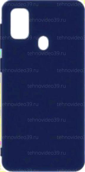 Чехол-накладка для Samsung Galaxy M30S/M21, силикон/бархат, синий купить по низкой цене в интернет-магазине ТехноВидео