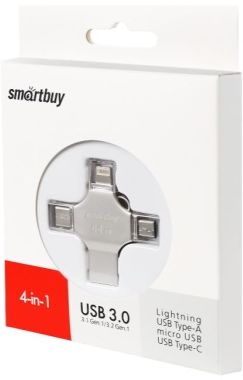 USB 3.0 Smartbuy 64GB MC15 Metal Quad (SB064GBMC15)