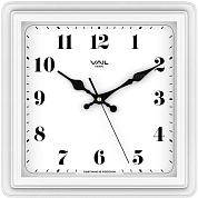 Часы настенные VAIL VL-К1001/1 квадратные, белый