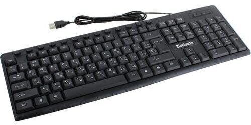 Клавиатура проводная Defender ACTION HB-719 USB, черный (45719)