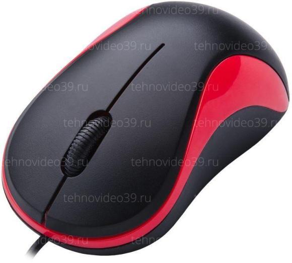 Мышь Оклик 115S черный/красный оптическая (1200dpi) USB для ноутбука (2but) купить по низкой цене в интернет-магазине ТехноВидео