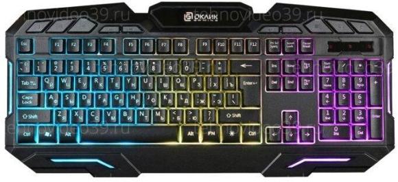 Клавиатура Оклик 700G Dynasty черный USB Multimedia for gamer LED купить по низкой цене в интернет-магазине ТехноВидео
