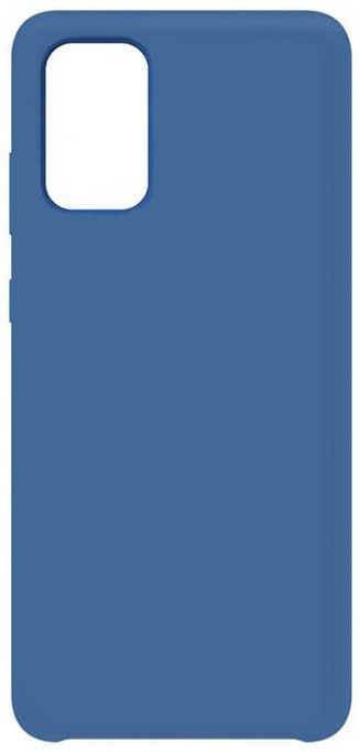 Чехол-накладка для Samsung Galaxy M51, силикон/бархат, тёмно-синий