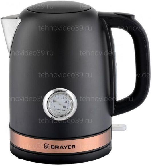 Электрический чайник Brayer BR1005BK черный купить по низкой цене в интернет-магазине ТехноВидео