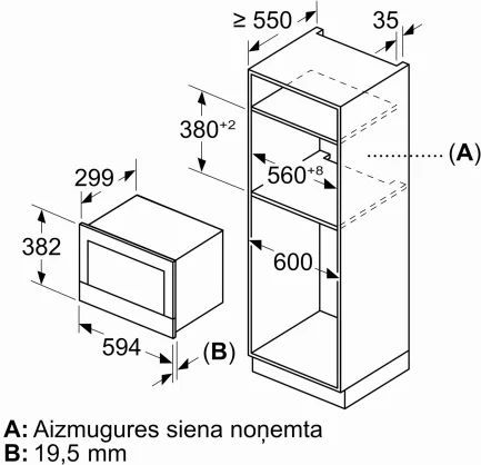 Встраиваемая микроволновая печь Bosch BFR7221B1