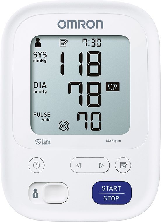 Измеритель артериального давления и частоты пульса автоматический Omron M3 Expert (HEM-7154 ALRU)