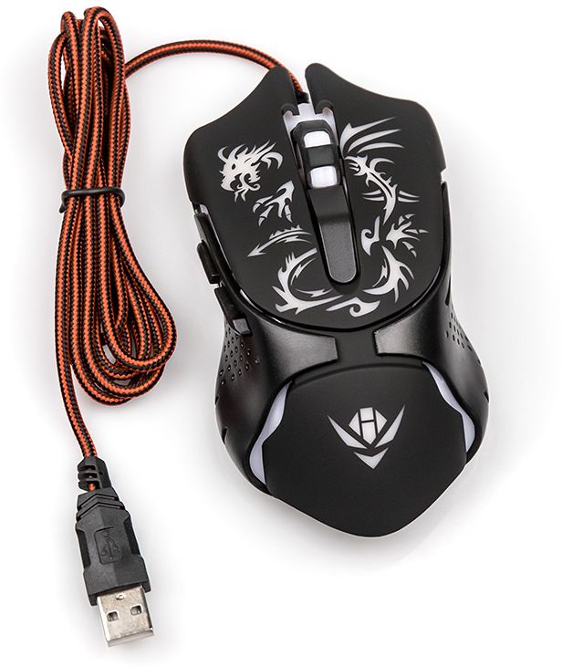 Мышь Dialog MOG-25U Nakatomi Gaming mouse-игровая, USB, черная