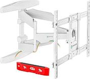 Кронштейн для телевизора ONKRON M6L-W белый, для - , наклон 8°, поворот 140°