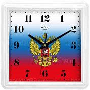 Часы настенные VAIL VL-К1704/1 квадратные, белый