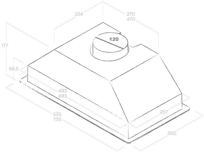 Встраиваемая вытяжка Elica Era GR/A/52