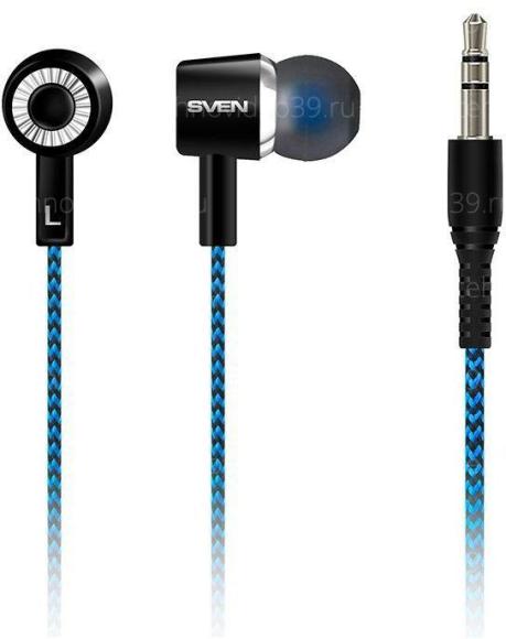 Наушники Sven E-106 для мобильных устройств black-blue (SV-015398) купить по низкой цене в интернет-магазине ТехноВидео