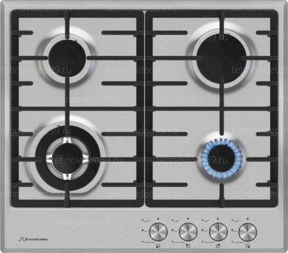 Газовая варочная поверхность Schaub Lorenz SLK GE6521 нерж. купить по низкой цене в интернет-магазине ТехноВидео