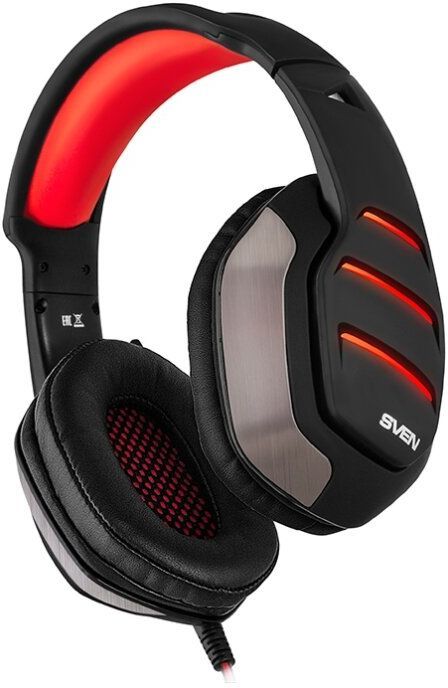 Гарнитура Sven AP-U997MV USB LED 7.1 black/red (SV-017507)