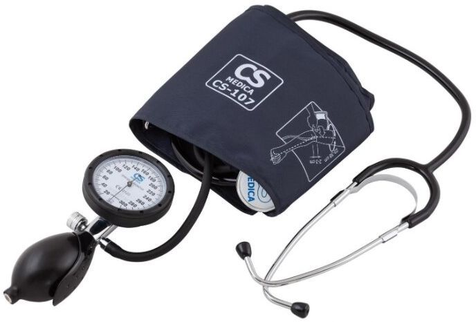 Измеритель артериального давления CS Medica CS-107 механический (манометр совмещен с грушей)